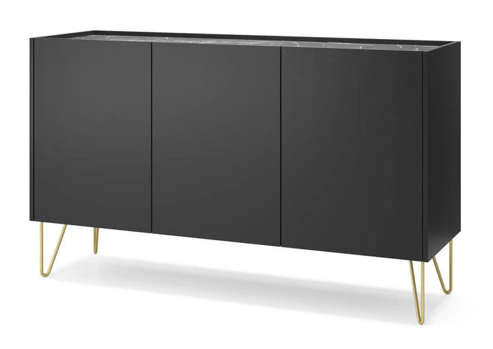 Sideboard Cabinet 144cm Black Harmony