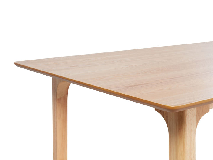 Dining Table 160 x 90 cm Light Wood Delmas