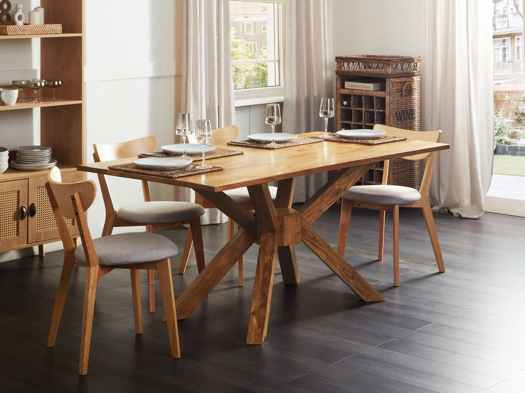 Acacia Wood Dining Table 180 x 90 cm Light Hayes