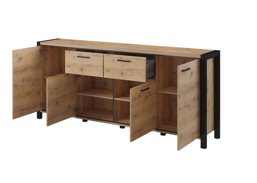 Sideboard Cabinet 213cm Oak Taurus Aktiv 25