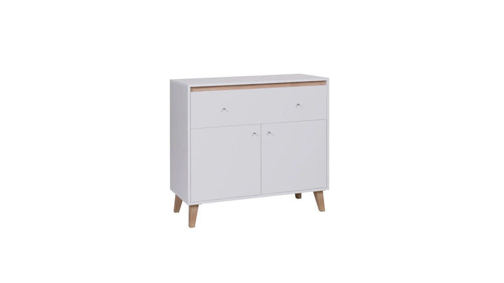 Sideboard Cabinet 100cm White Oviedo 01