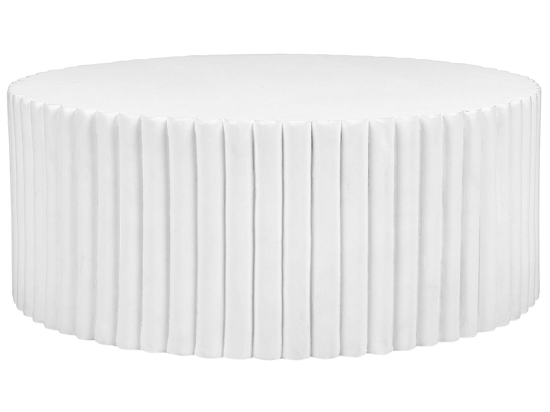 Round Coffee Table White POZZA