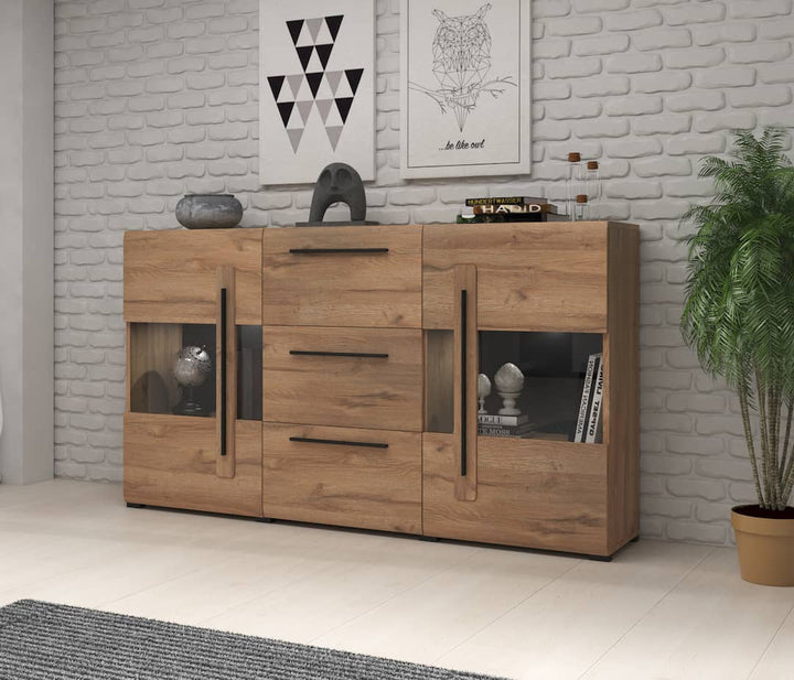 Display Sideboard Cabinet Oak Grandson Tulsa 28