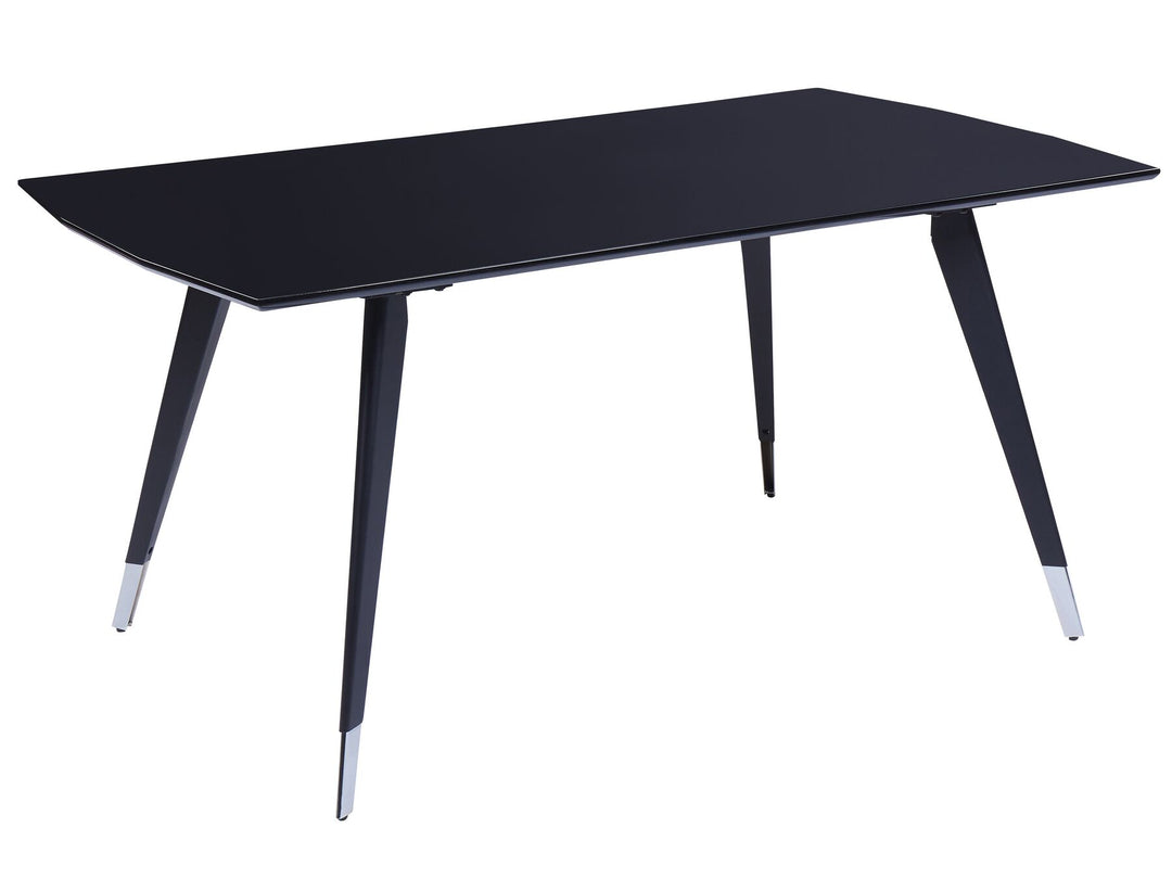 Dining Table 160 x 90 cm Black Mossle