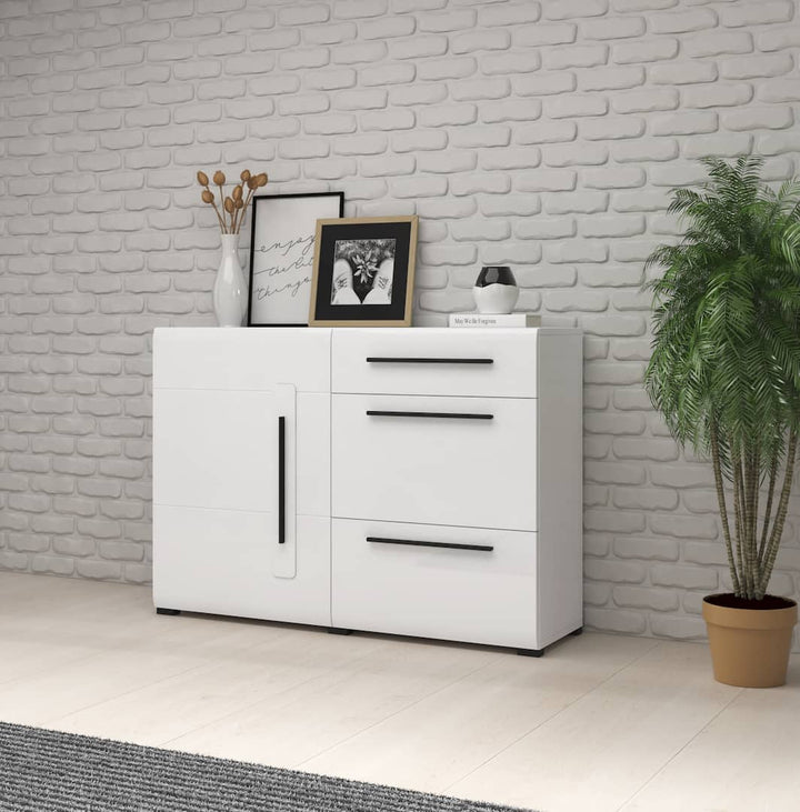 Sideboard Cabinet White Gloss Tulsa 45