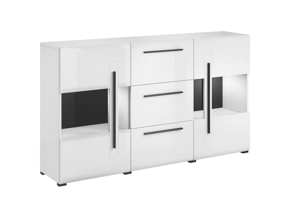 Display Sideboard Cabinet White Gloss Tulsa 28