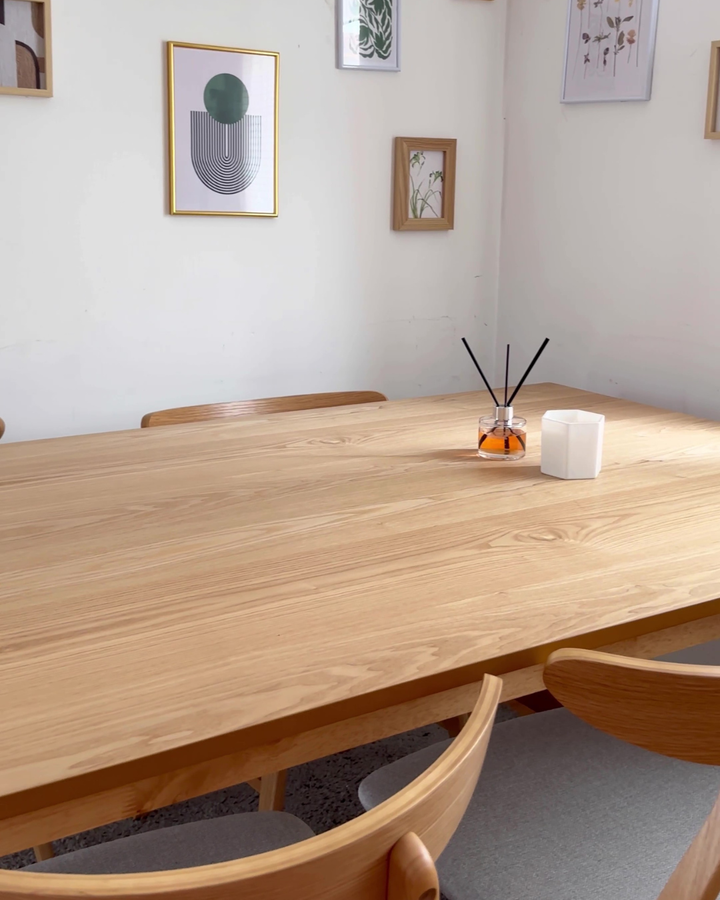 Dining Table 180 x 95 cm Light Wood Camden