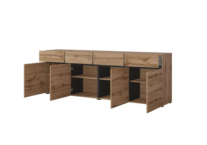 Sideboard Cabinet 225cm Oak Wotan Kross 25