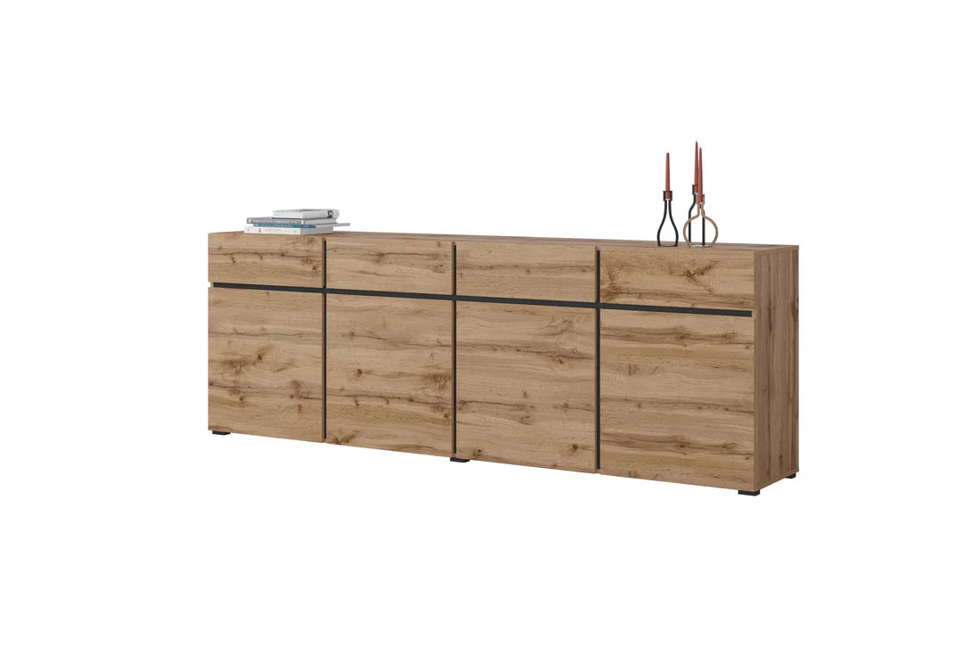 Sideboard Cabinet 225cm Oak Wotan Kross 25