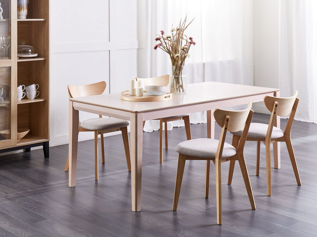 Extending Dining Table 180/240 x 90 cm Light Wood Crosby