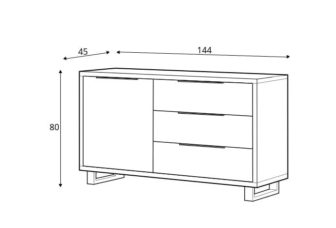 Halle 47 Sideboard Cabinet Wotan Oak