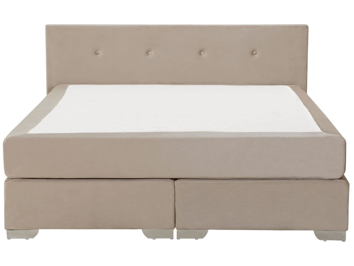 Consul Velvet EU Super King Size Divan Bed Beige