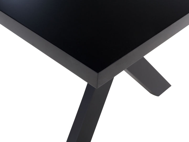 Lisala Dining Table 180 x 100 cm Black