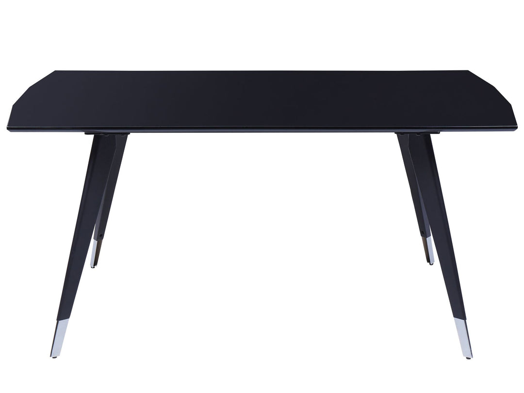 Dining Table 160 x 90 cm Black Mossle