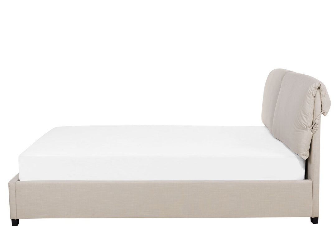 Belfort Fabric EU Super King Size Bed Beige