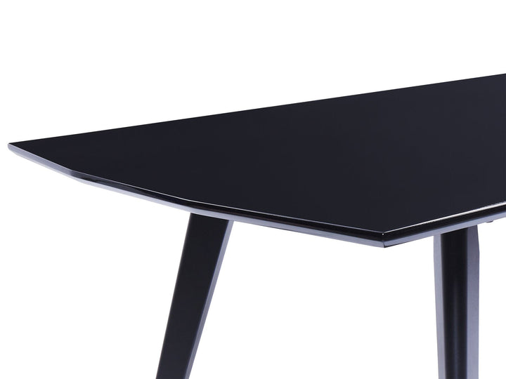 Dining Table 160 x 90 cm Black Mossle