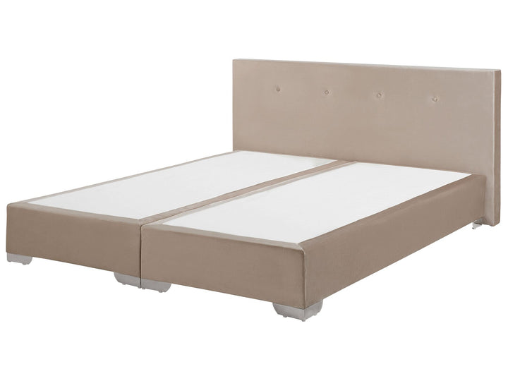 Consul Velvet EU Super King Size Divan Bed Beige