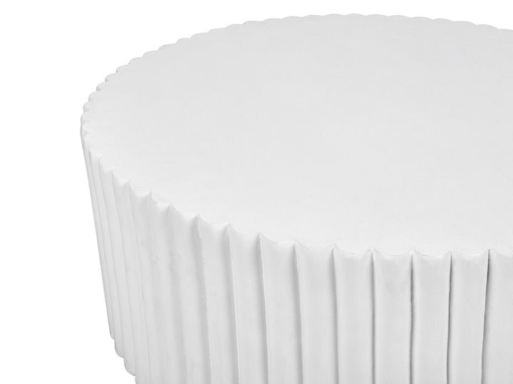 Saltash Round Coffee Table White