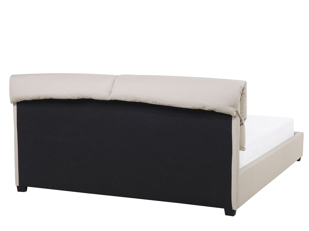 Belfort Fabric EU Super King Size Bed Beige