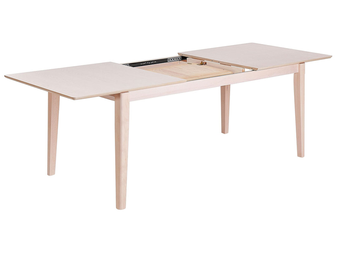 Extending Dining Table 180/240 x 90 cm Light Wood Crosby