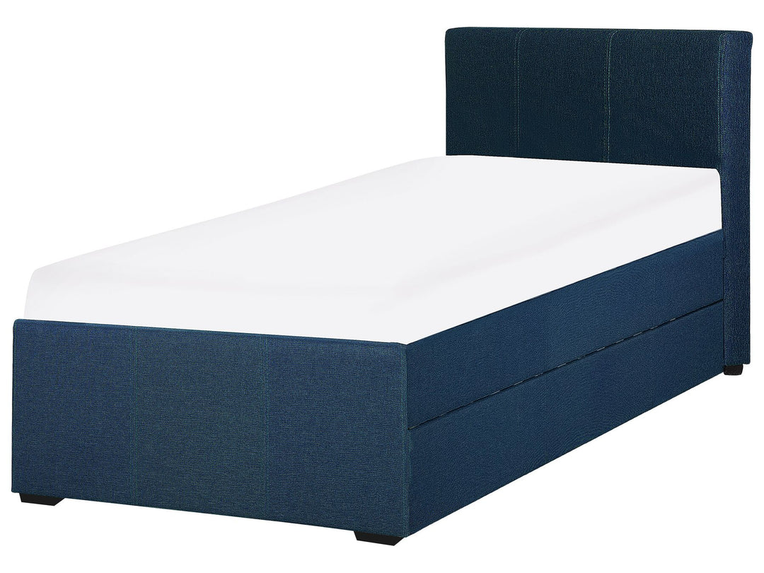 Fabric EU Single Trundle Bed Blue Marmande