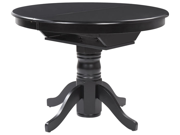 Extending Dining Table 106/150 x 106 cm Black Akron