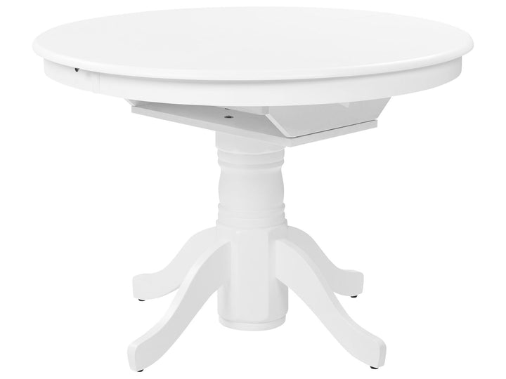 Extending Dining Table 106/150 x 106 cm White Akron