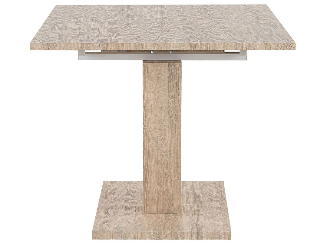 Extending Dining Table 140-180 x 90 cm Light Wood Lixa