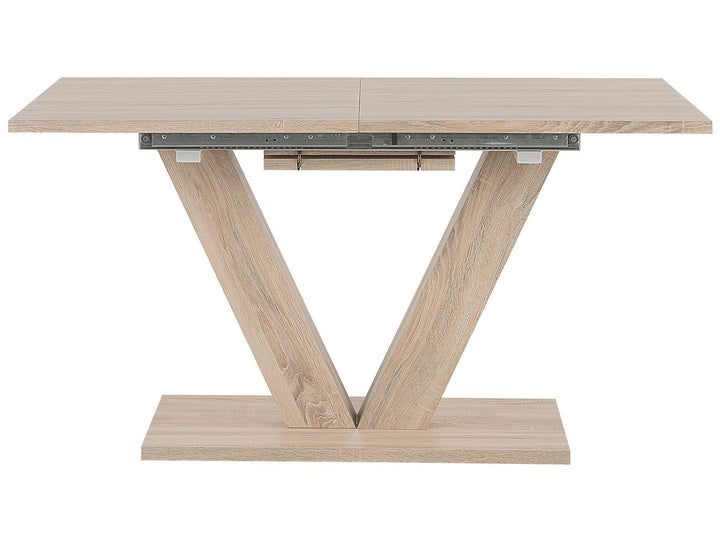 Extending Dining Table 140-180 x 90 cm Light Wood Lixa