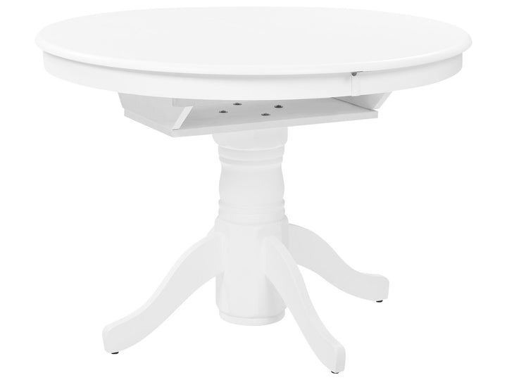 Extending Dining Table 106/150 x 106 cm White Akron