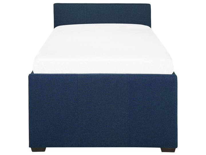 Fabric EU Single Trundle Bed Blue Marmande