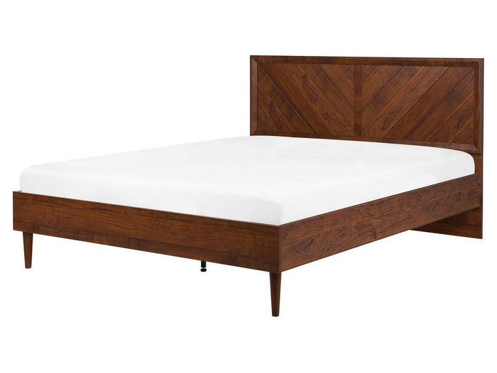 EU King Size Bed Dark Wood Mialet