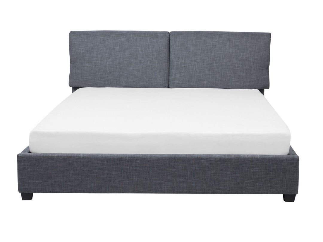 Fabric EU Super King Size Bed Grey Belfort