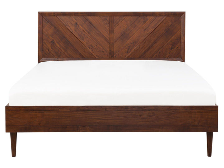 EU King Size Bed Dark Wood Mialet