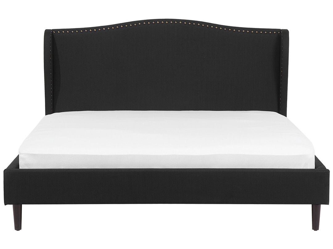 Colmar Fabric EU Super King Size Bed Black