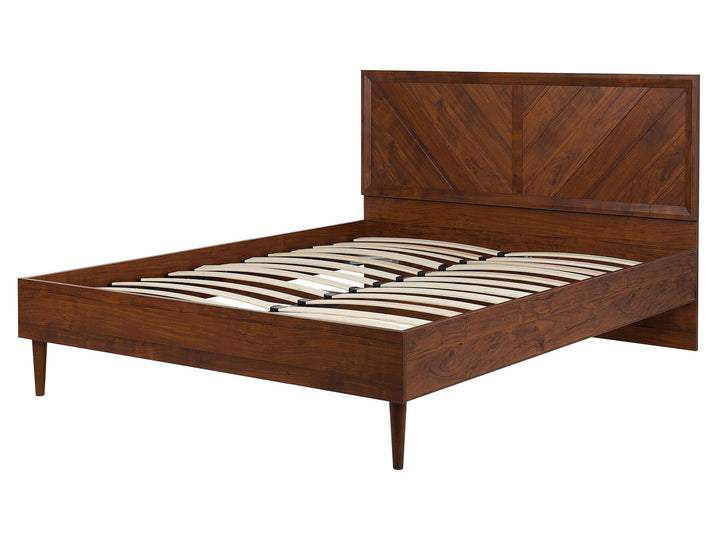 EU King Size Bed Dark Wood Mialet