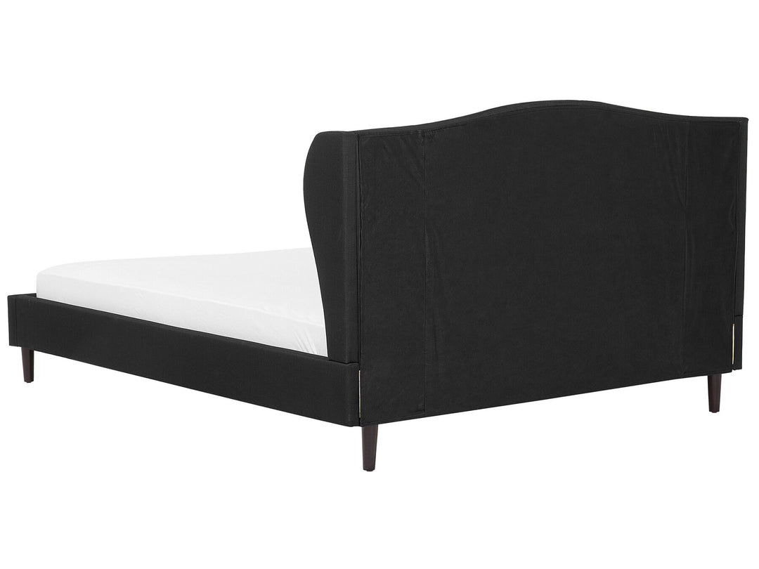 Colmar Fabric EU Super King Size Bed Black