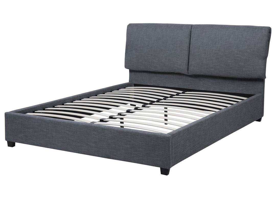 Fabric EU Super King Size Bed Grey Belfort