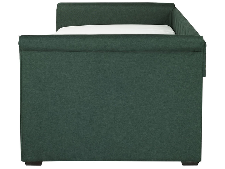 Fabric EU Single Trundle Bed Green Libourne