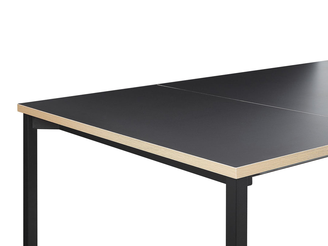 Extending Dining Table 160/210 x 90 cm Black Avis