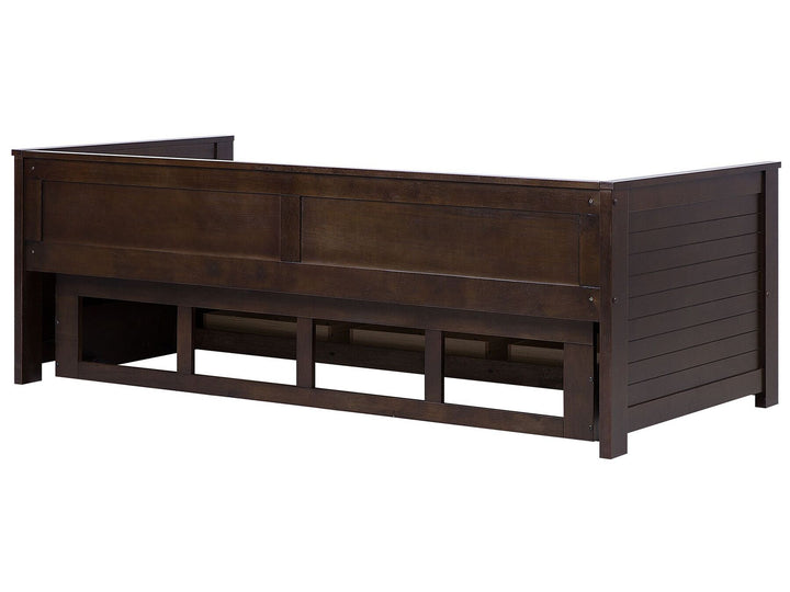 Wooden EU Single to Super King Size Daybed with Storage Brown Cahors