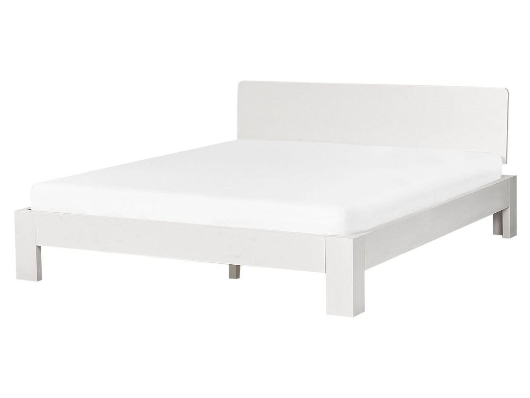 Wooden EU King Size Bed White Royan