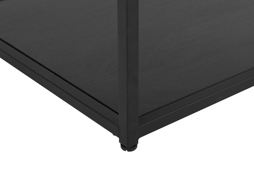 Hulett Glass Top Coffee Table Black