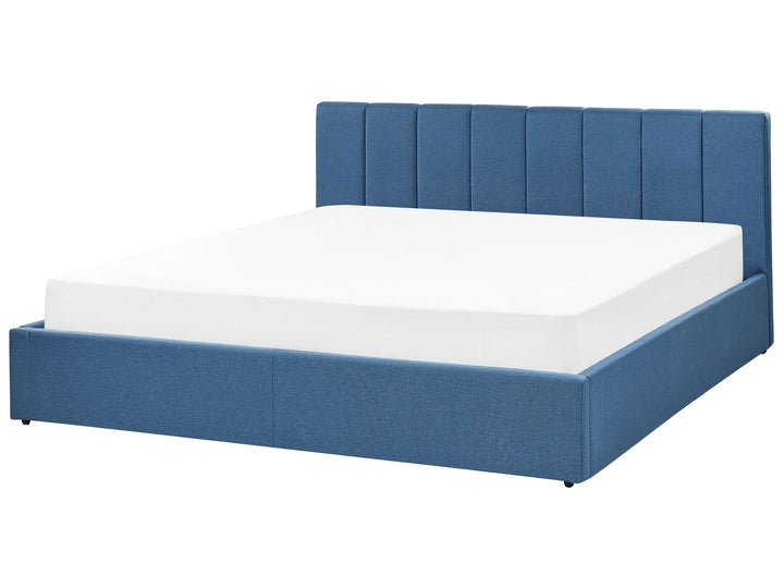 Dreux Fabric EU Super King Size Ottoman Bed Blue