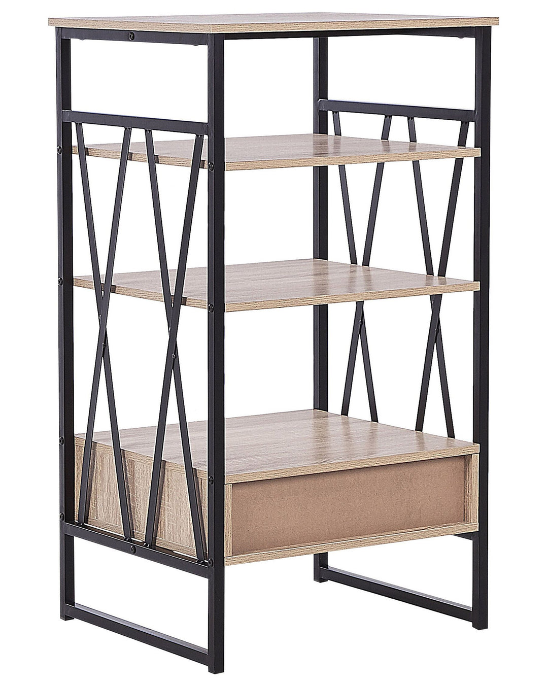 3 Tier Shelving Unit 101 cm Light Brown Lucia
