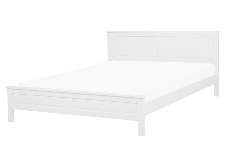 Olivet Wooden EU King Size Bed White