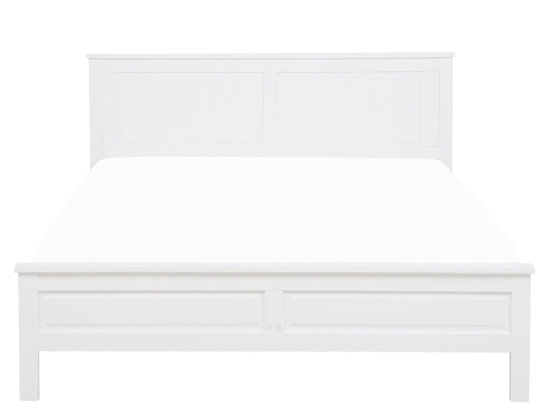 Olivet Wooden EU King Size Bed White