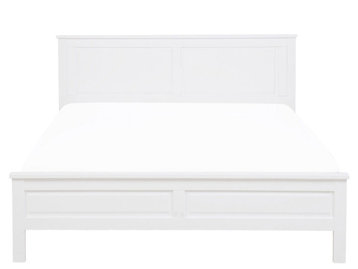 Olivet Wooden EU King Size Bed White