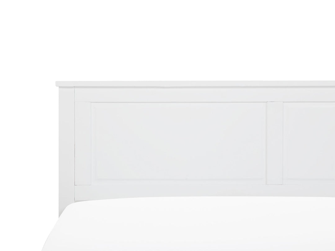 Olivet Wooden EU King Size Bed White