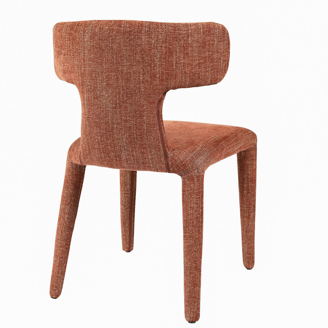 Libra Pair of Milo Brown Fabric Dining Chair